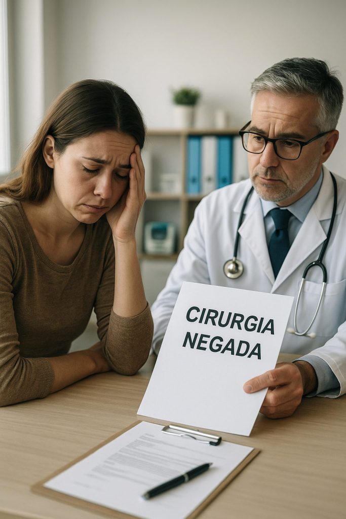 negativa de cirurgia pelo plano de saúde?